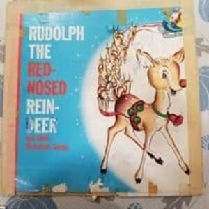 Rudolph The Red Nose Reindeer vinyl lp album READ